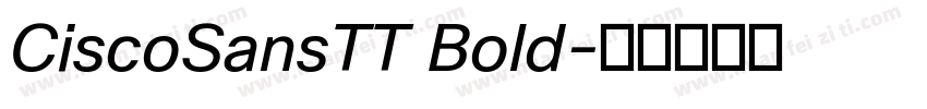 CiscoSansTT Bold字体转换